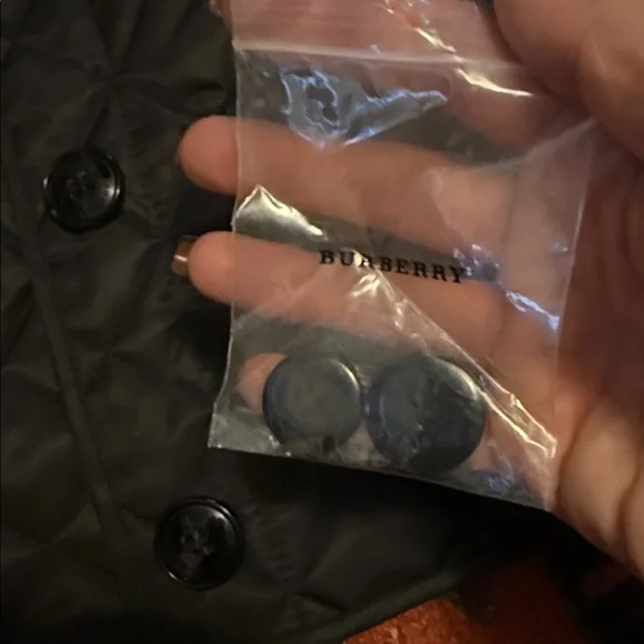 Girls’ Burberry Black Quilted Jacket - Picture 5 of 5